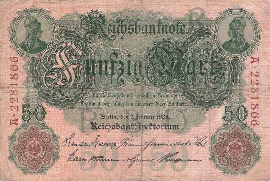 50 Mark 1908 ro.32 R/A